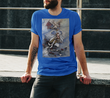 Load image into Gallery viewer, Men&#39;s or Unisex CF Warrior Colour T-Shirt Grey Hashtags

