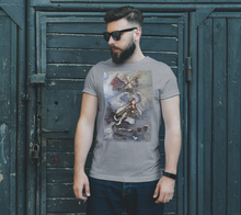 Load image into Gallery viewer, Men&#39;s or Unisex CF Warrior Colour T-Shirt Black Hashtags
