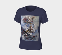 Load image into Gallery viewer, Women or Girl&#39;s CF Warrior Colour T-Shirt Grey Hashtags
